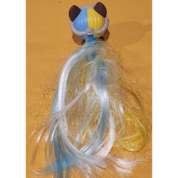 VIP Pets Puppy Dog Figure Long Colorful Hair Purple White 2.5" IMC Toys - Picture 3 of 4